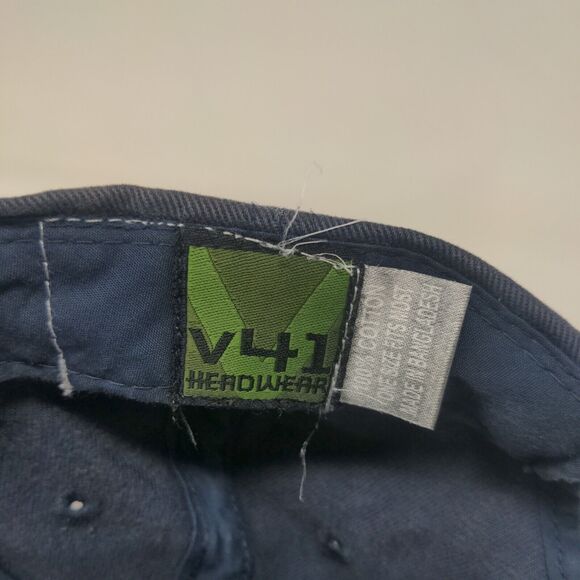 V41 Headwear Men's Strapback Hat Blue OSFM Tampa Bay Rays 2008 Division Champs - Picture 7 of 7